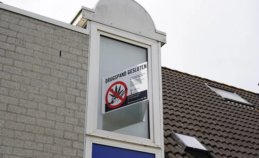 sluiting drugspand