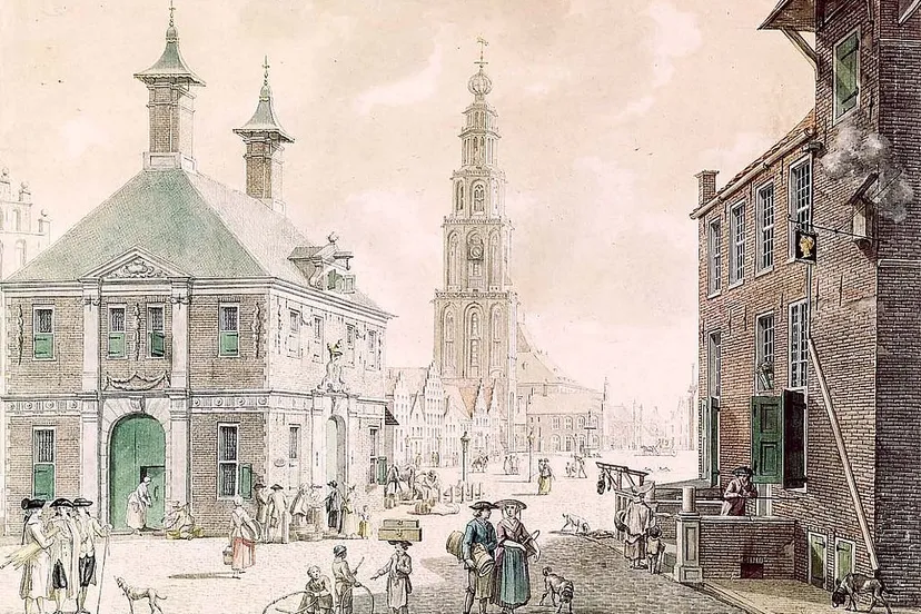 grote markt groningen door jan bulthuis
