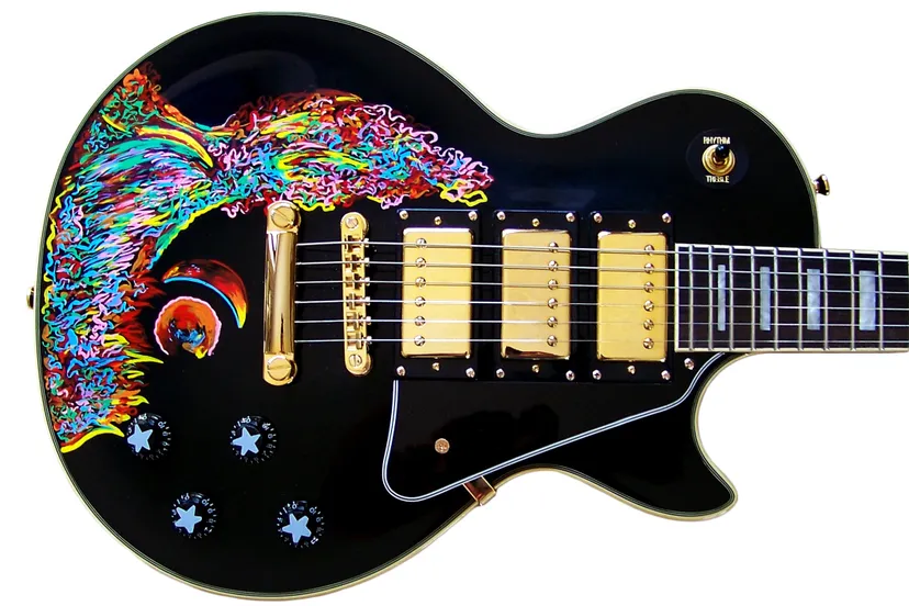keith richards painted guitar keith richards gibson les paul custom 1957