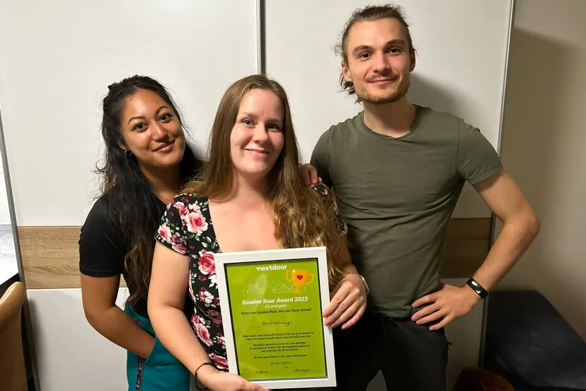 nextdoor gouden buur award groningen winnares nicole en haar naaste buren