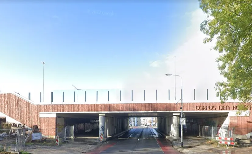 onderdoorgang van iddekingeweg onder viaduct a28