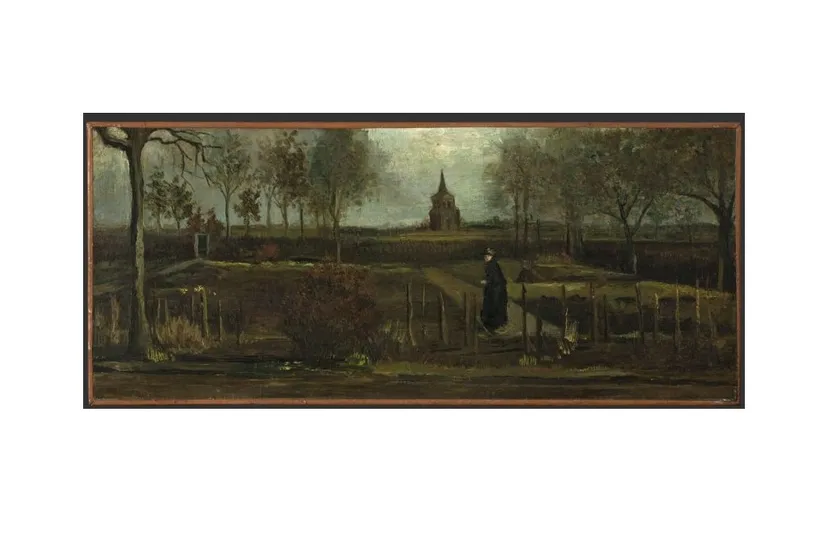 vincent van gogh lentetuin de pastorietuin te nuenen in het voorjaar 1884 foto marten de leeuw