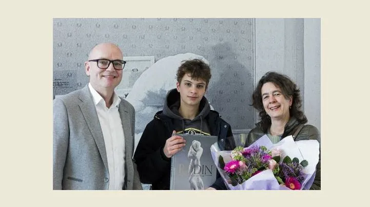 100000ste bezoeker rodin groninger museum