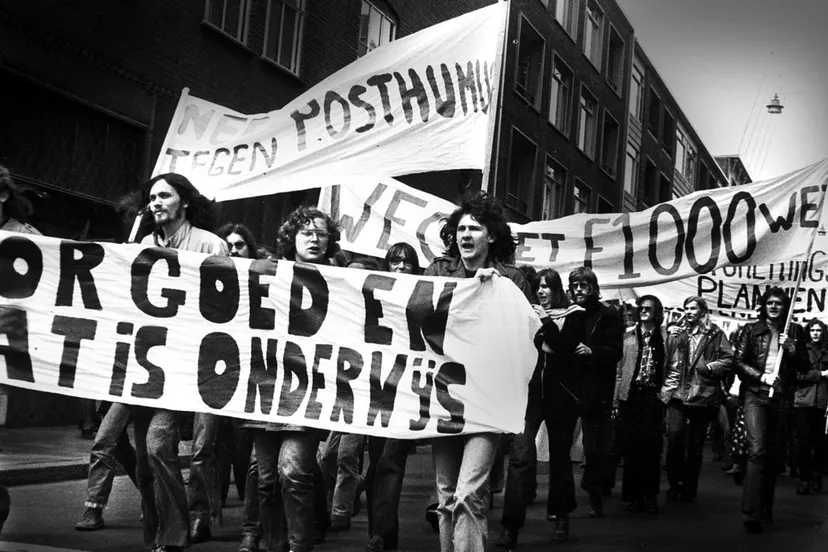 1973demonstratiegroningen01demonstraties 1973 elmer spaargaren