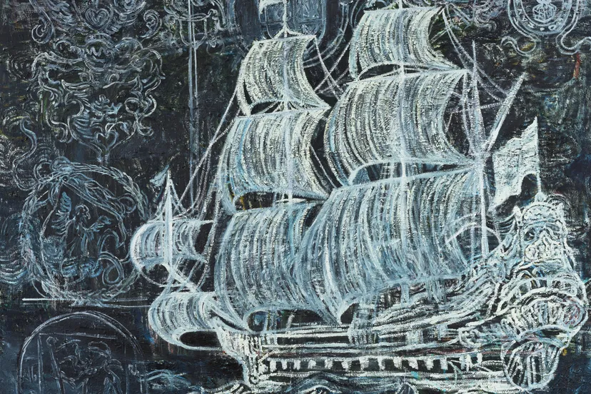 2 natasja kensmil white elephant 2019 olieverf op doek 200 x 230 cm foto amsterdam museum peter cox