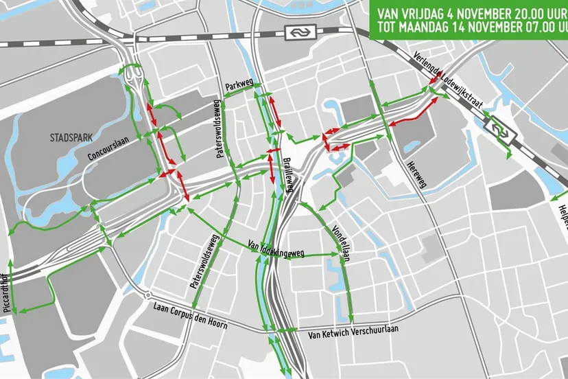 20221104 fietskaart najaar 2022 4 nov 14 nov groningen bereikbaar