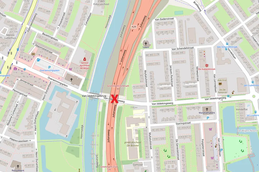 20221116 plattegrond van iddekingewegviaduct aanpak ring zuid