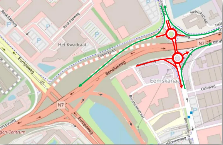 20230628 bornholmstraat afsluiting open streetmap aanpak ring zuid