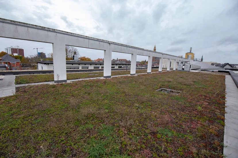 29 10 2020 nieuwe groene dak wordt officieel geopend door glimina chakor en philip broeksma henk tammens 2