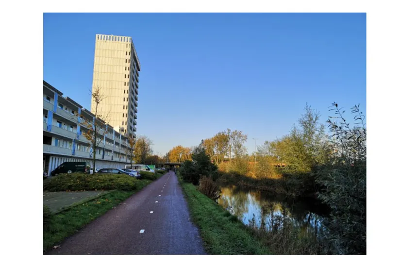 aanleg lantaarnpalen fietspad achter cortinghborg