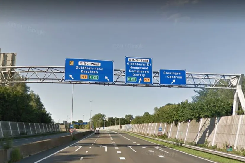 afrit groningen centrum vanaf assen kant