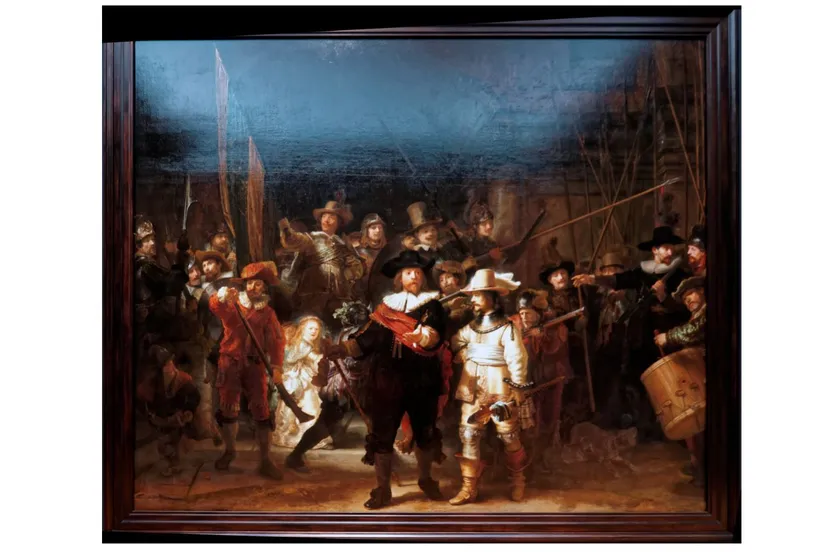 amsterdam rijksmuseum 1885 the gallery of honour de nachtwacht cc by sa 40 wikipedia commons by rembrandt