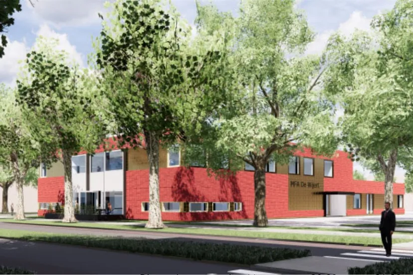 artistieke impressie van het hoofdgebouw mfa de wijert