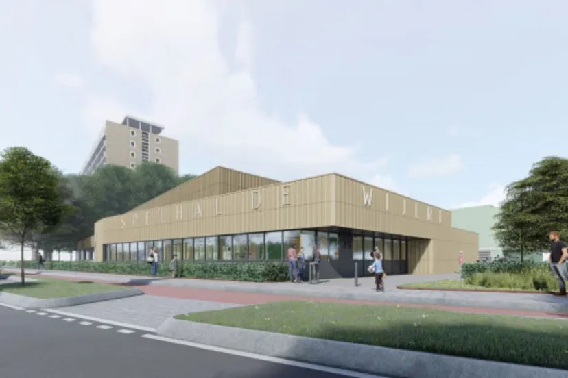 artists impression van de spelhal sporthal de wijert