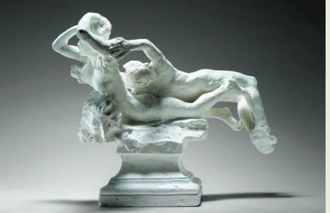 auguste rodin 1840 1917 fugit amor de broosheid van de liefde voor de poort van de hel rond 1887 gips muse rodin parijs