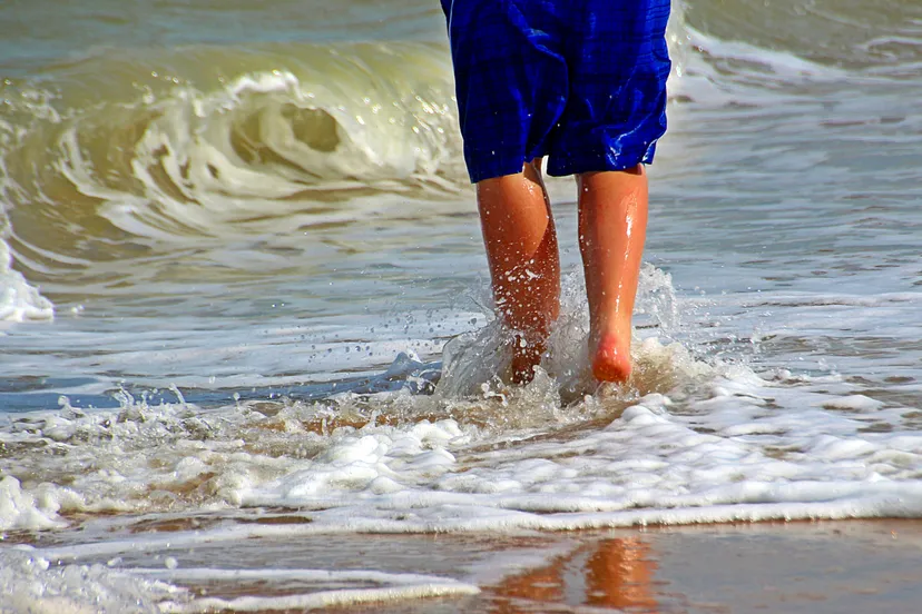benen blootsvoets blote voeten 163861 zwemmen zee