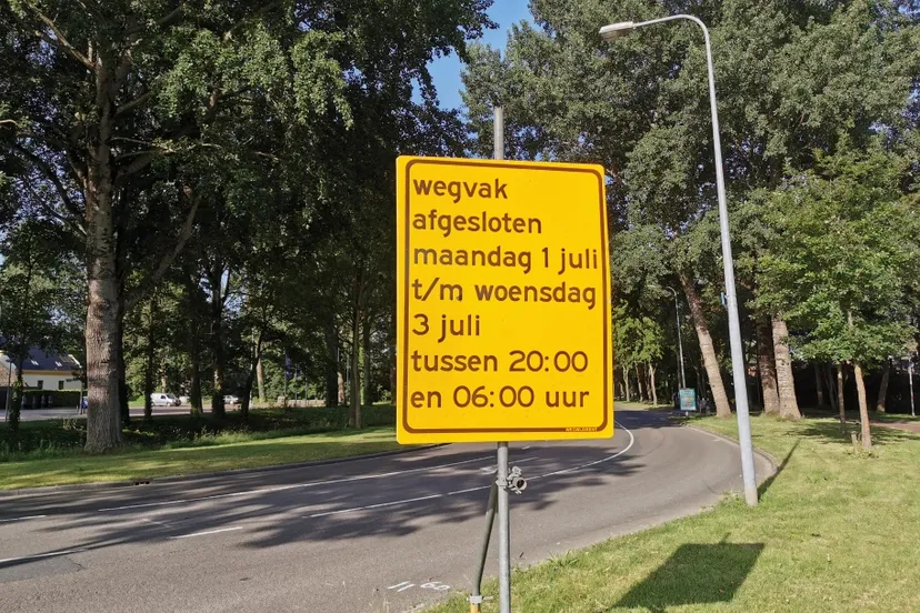 bord werkzaamheden lewenborg noorddijkerweg bakboordswal