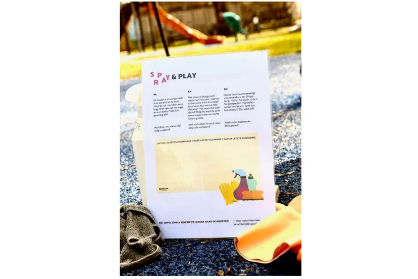 buurtbewoners reinigen zelf speelplekken tegen coronavirus fransien volgenant