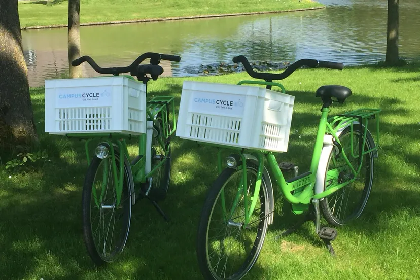 campus cycle met krat campus groningen