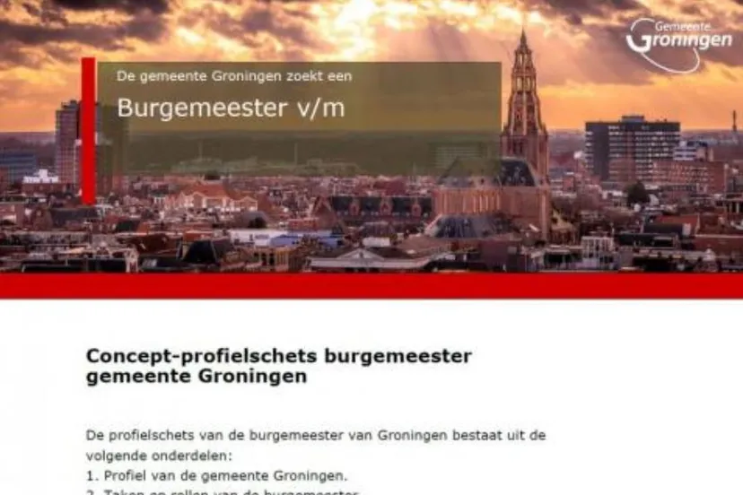 concept profielschets nieuwe burgemeester