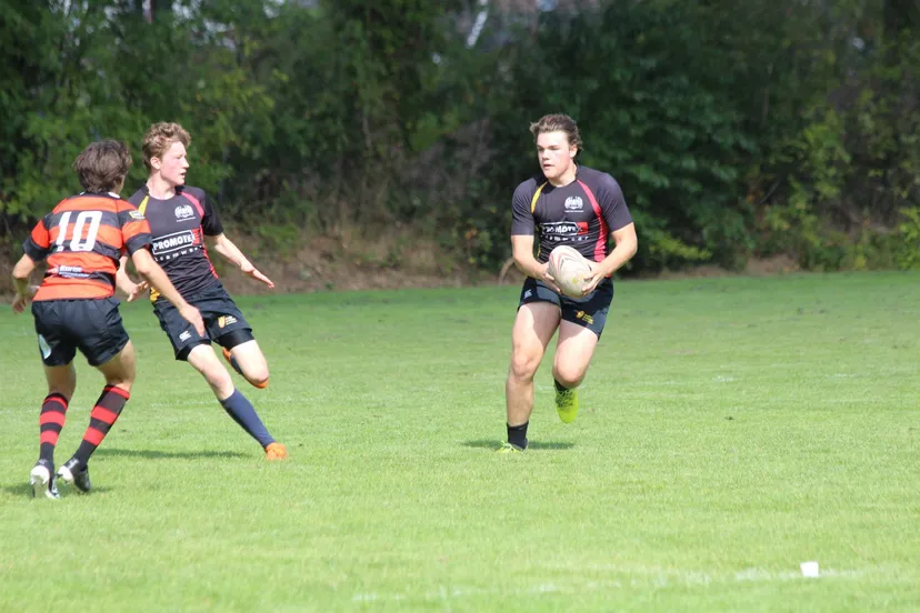 duncan rent met bal in hand rugbyclub groningen