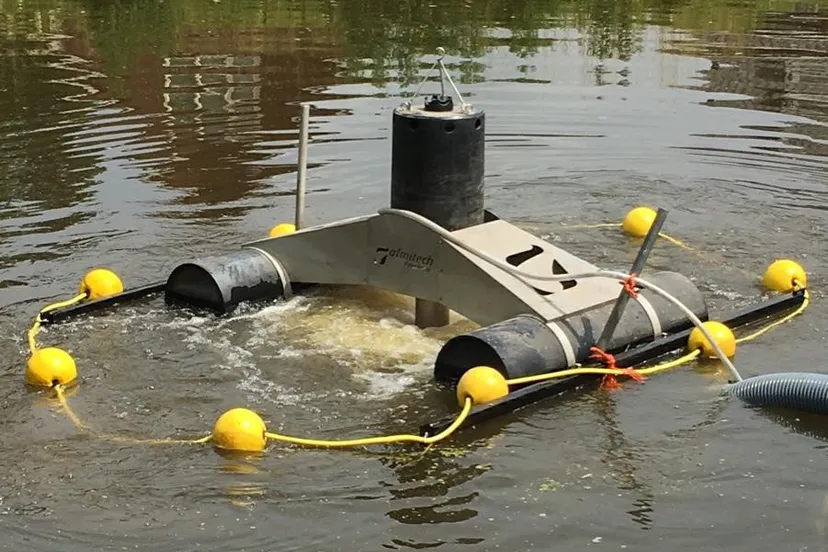 een van de geplaatste beluchtingsinstallaties 1 noorderzijlvest