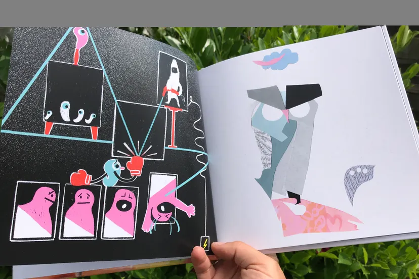 eva lenis illustreren met snippers inkt