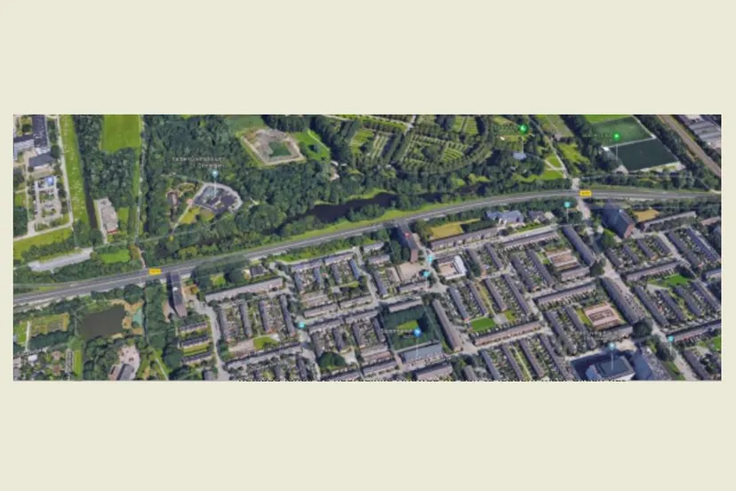 fietspad park selwerd tot iepenlaan