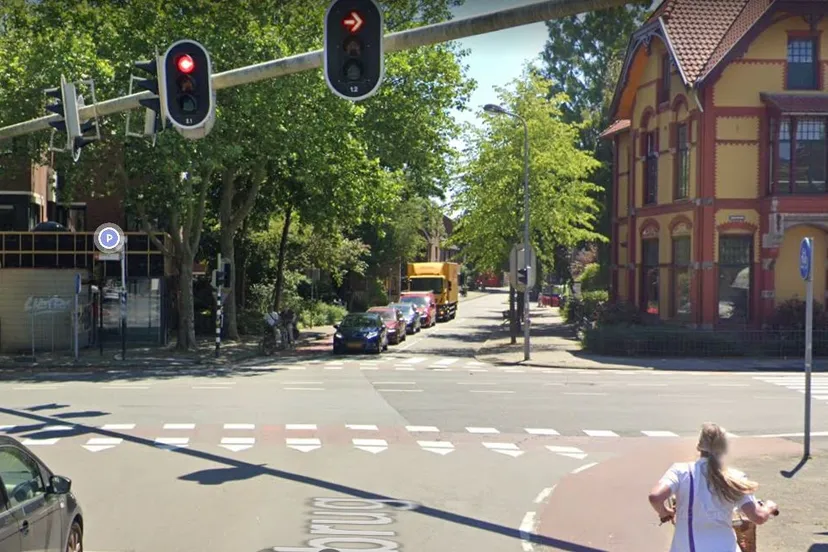 fietspad tegelijk groen trompsingel