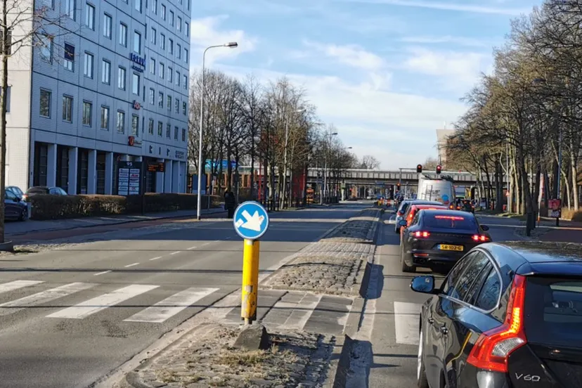 file in de stad binnenstad