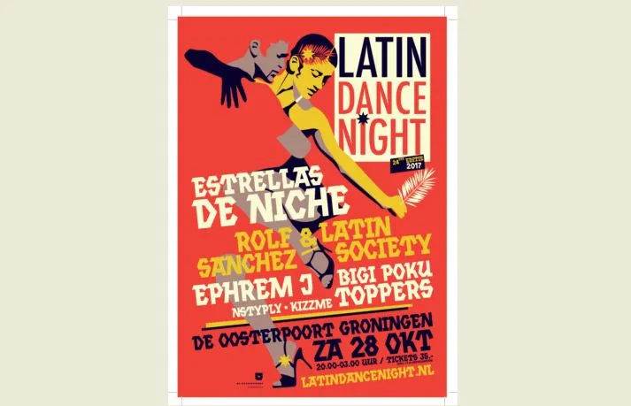 flyer latin dance night