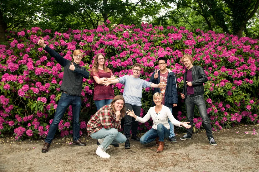 groepsfoto studenten noorderpoort kunstmultimedia hoogsensitiviteit