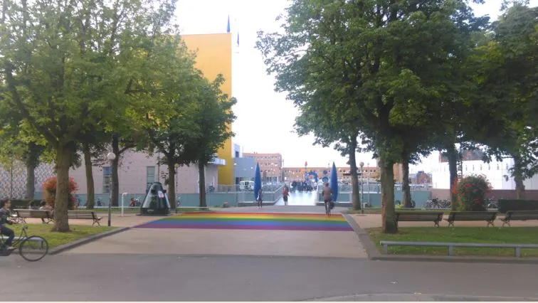 impressie regenboogzebra gemeente groningen