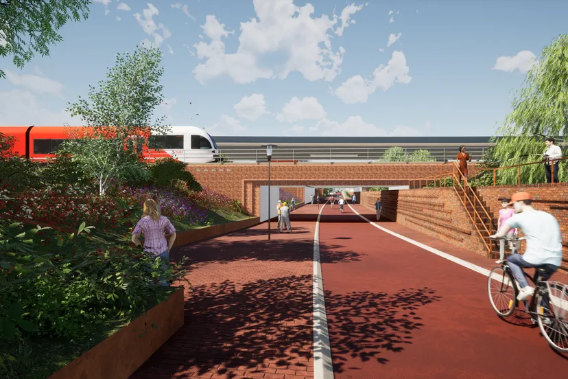 impressie suikerzijderoute ingezoomd richting de suikerzijde