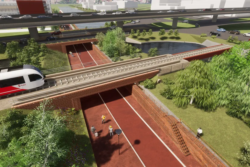 impressie suikerzijderoute vogelvlucht van viaducten