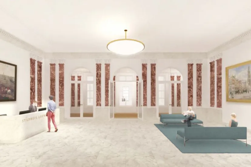 impressie van de vernieuwde vestibule gemeente groningen