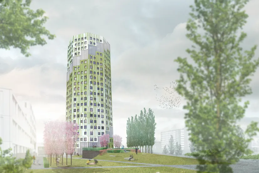 impressie woontoren bedumerweg