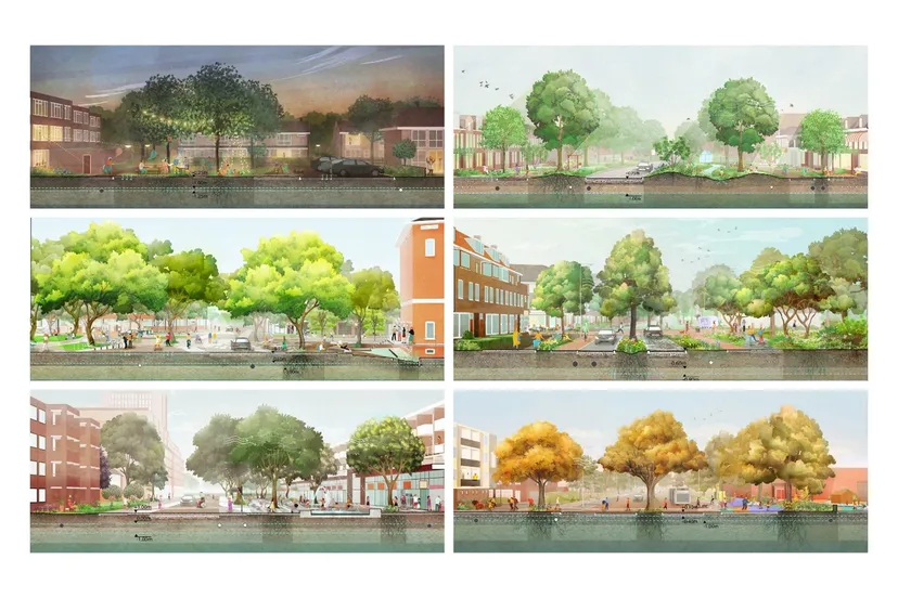 inspiratiebeelden uit leidraad inrichting van straten