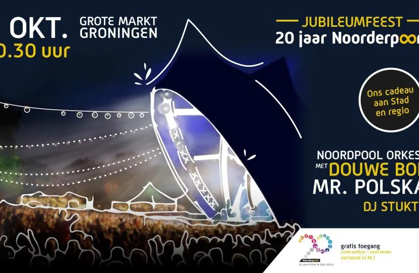 jubileumfeest 20 jaar noorderpoort op 7 oktober