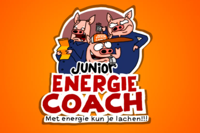 junior energiecoach oranje achtergrond