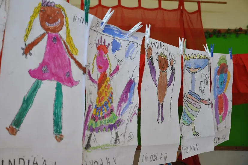 kindertekeningen waslijn cc by sa 30 onderwijsgek