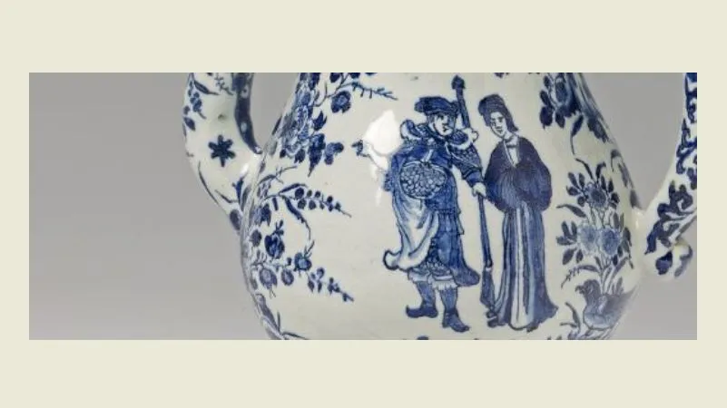 koffiekan met chinoiserie decor groninger museum bruikleen d w f langelaan