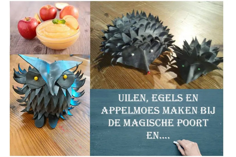 magische poort voor kinderen uilen egels en appelmoes maken