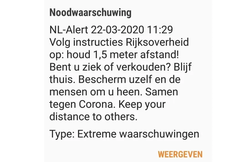 noodwaarschuwing nl alert venlo