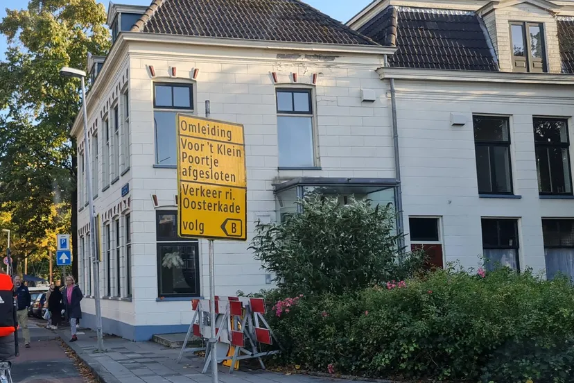 omleiding klein poortje en winschoterkade