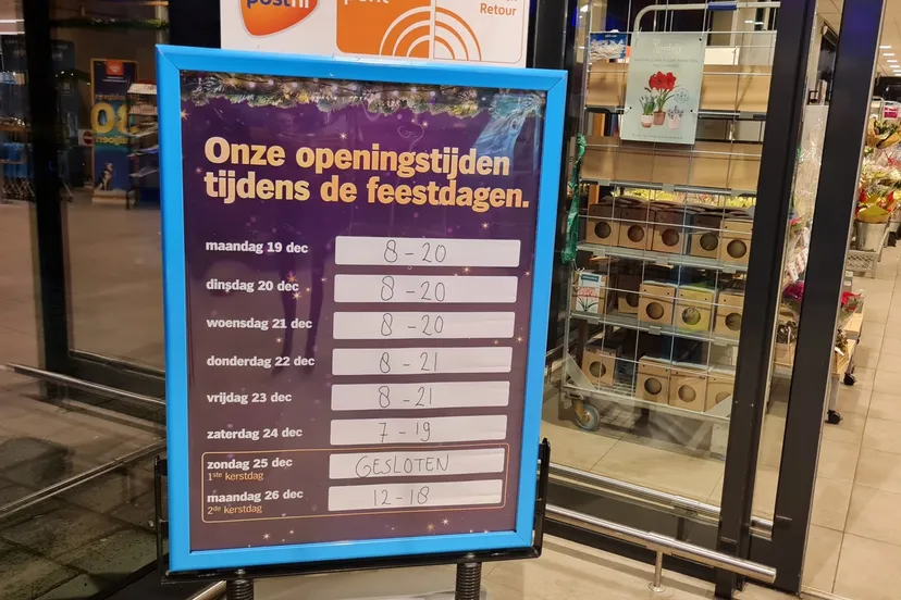 openingstijden ah kerst oud en nieuws