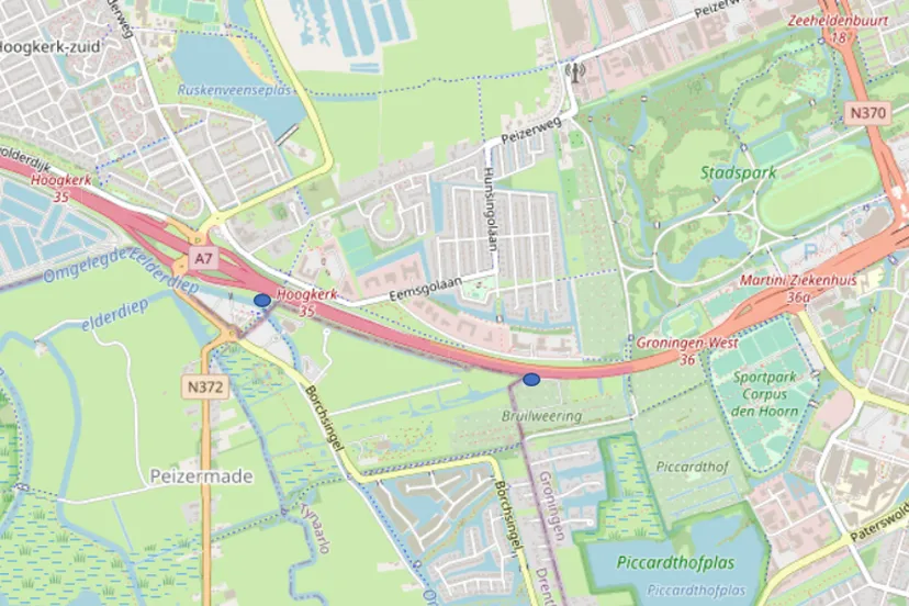 plaats werkzaamheden a7 aanpak ring zuid