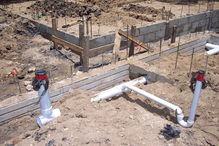 plumbing cement foundation building construction concrete belize central america 739510jpgd fundament huis algemeen