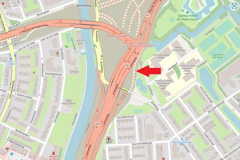 schermafbeelding 2022 08 28 185451 aanpak ring zuid brailleweg opening oprit