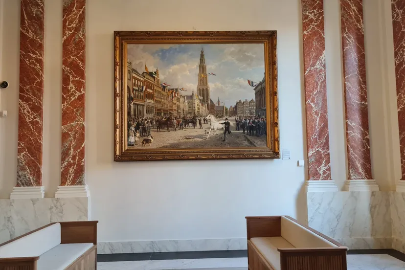 schilderij de paardenkeuring hal stadhuis